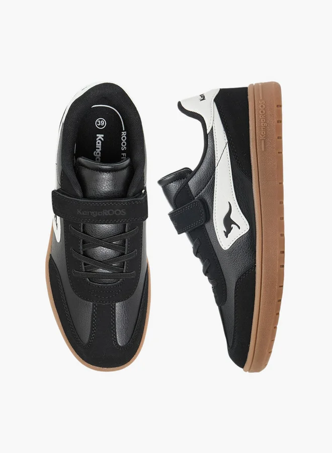 كانغاروس Women's Panelled Sneakers with Hook and Loop Closure