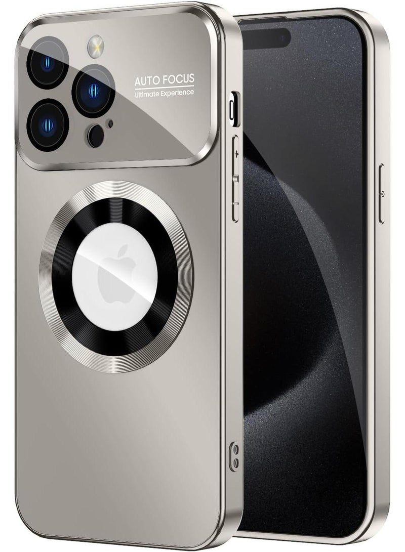 Y&D Applicable To Apple 14promax Matte Standard Leakage Magnetic Large Window Mirror Mobile Phone Protective Case - Image 2