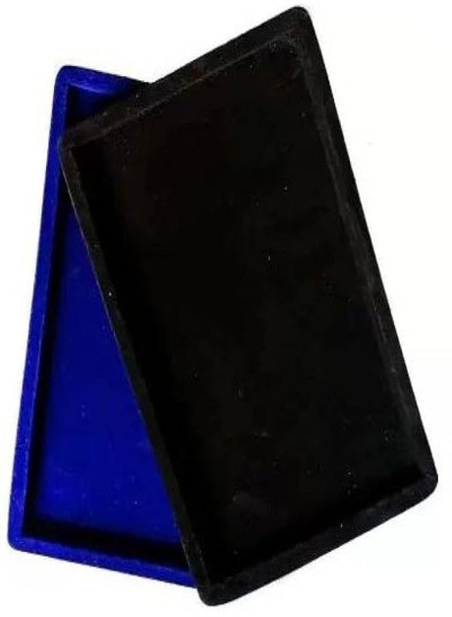 SENTONI Velvet Jewellery Finding Beading Tray Finding Display Organiser Perfect for Necklaces and Bracelets Jewellery Cosmetic Organizer Tray 15x12 Inch Pack of 2 (Black-Blue) - Image 1