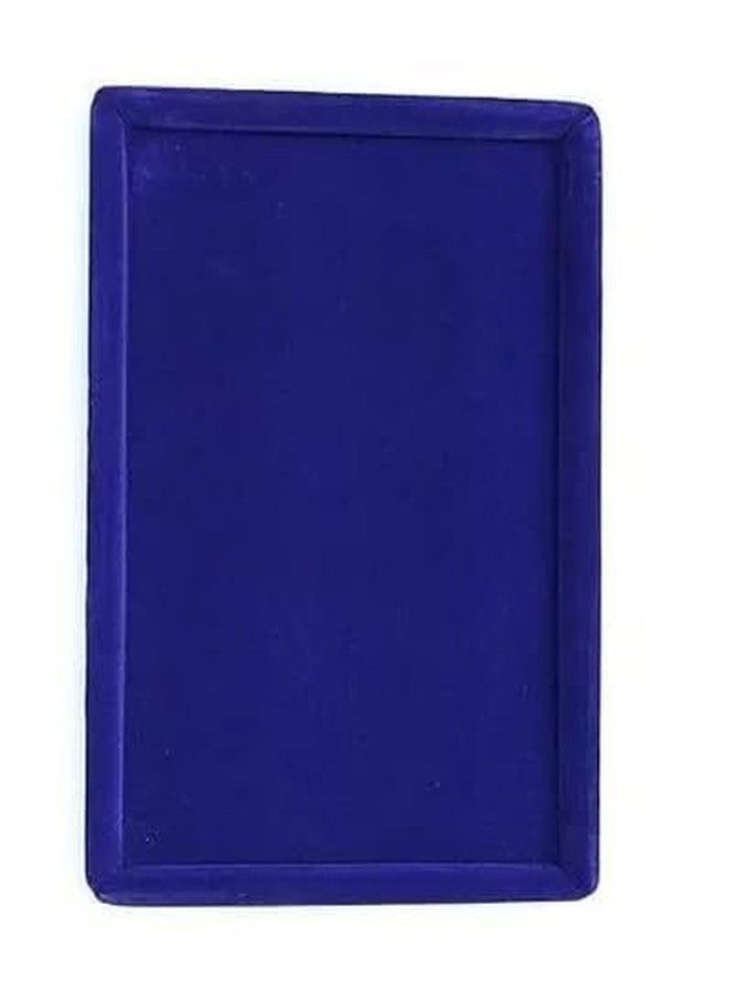 SENTONI Velvet Jewellery Finding Beading Tray Finding Display Organiser Perfect for Necklaces and Bracelets Jewellery Cosmetic Organizer Tray 15x12 Inch Pack of 2 (Black-Blue) - Image 3