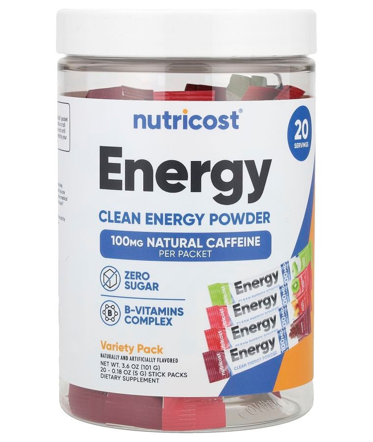 Energy Clean Energy Powder Variety Pack 20 Stick Packs 0.18 oz (5 g) Each