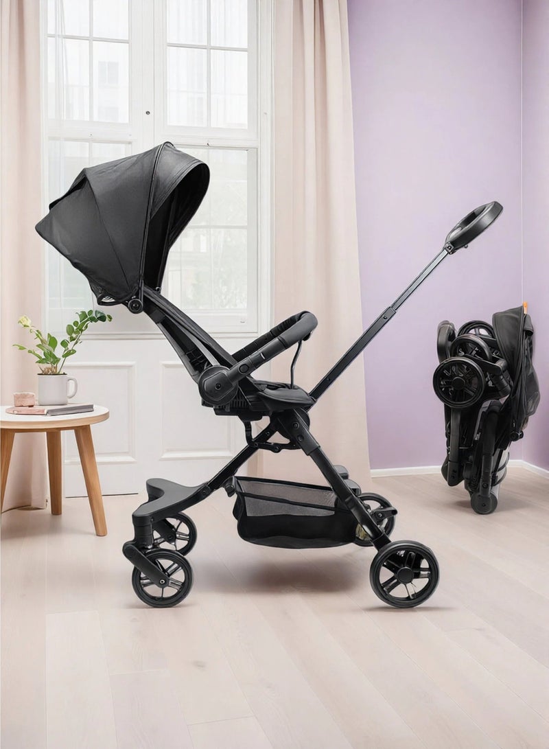 Two-way Foldable Airplane Ready Travel Stroller Ultra Lightweight with Multi Position Reclining Seat Adjustable Canopy Foldable Storage Basket NO.1101 - Image 1