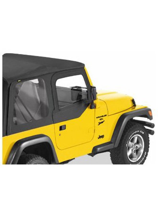 Bestop 5312135 Black Diamond Fabric Door Skins for 1997-2006 Wrangler - Image 2