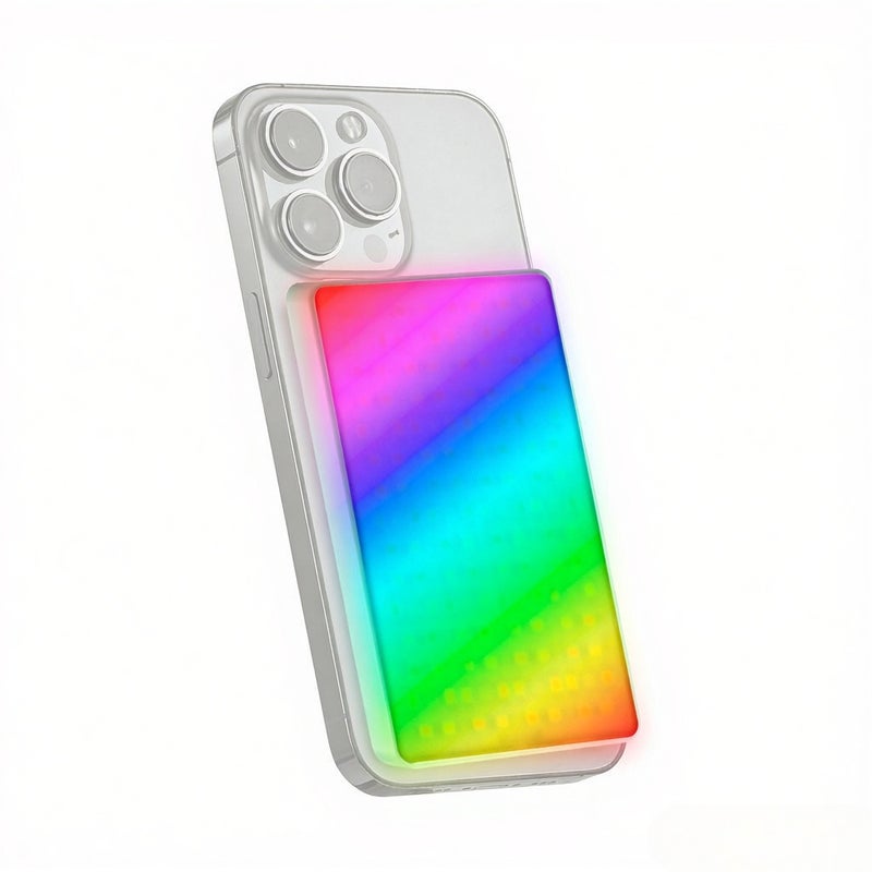 MA5R Magnetic Charging RGB Video Light Pocket LED Fill Light for Phone Photography Light 1800K-10000K Dimmabe 14 FX Effects Built-in Battery APP Control Work as Wireless Power Bank - Image 3