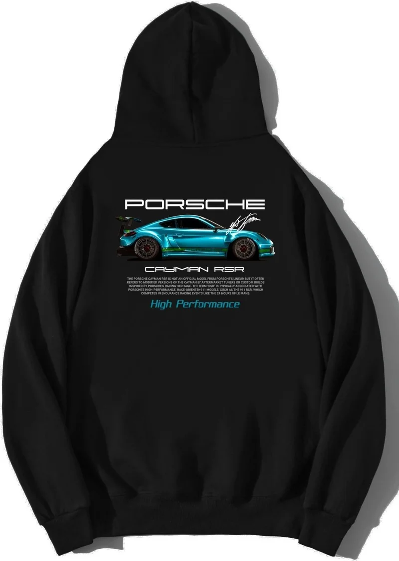 BRZ Collection Unisex Oversize Porsche Cayman Rsr Hoodie