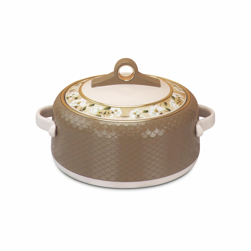 Nayasa Coral 2000 ml Insulated Inner Stainless Steel Casserole Dark Brown - Image 1