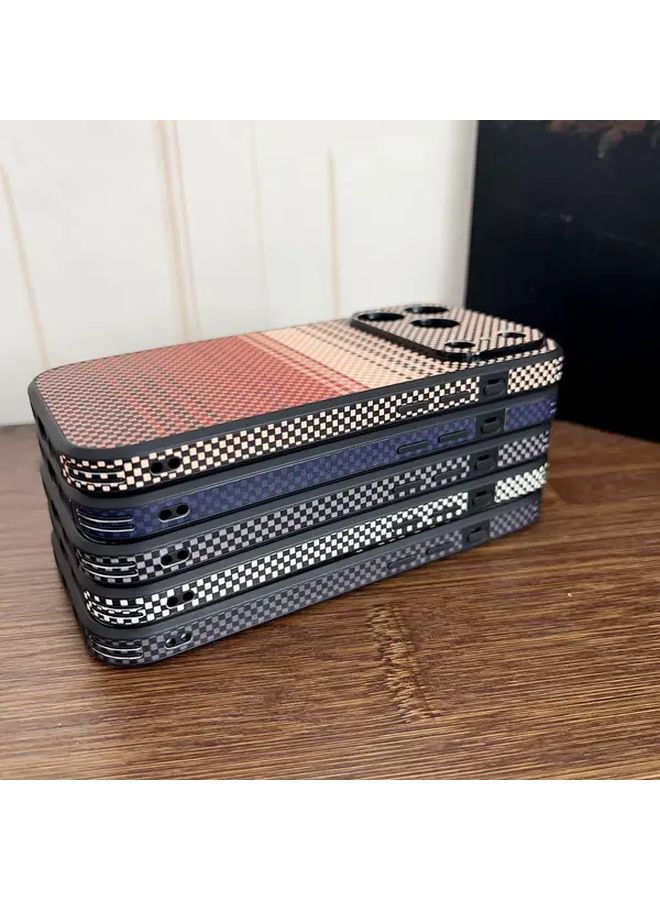 حافظة هاتف بغطاء كامل بتصميم خطوط متصادمة باللون الأزرق لهاتف iPhone 15 Pro - Image 5