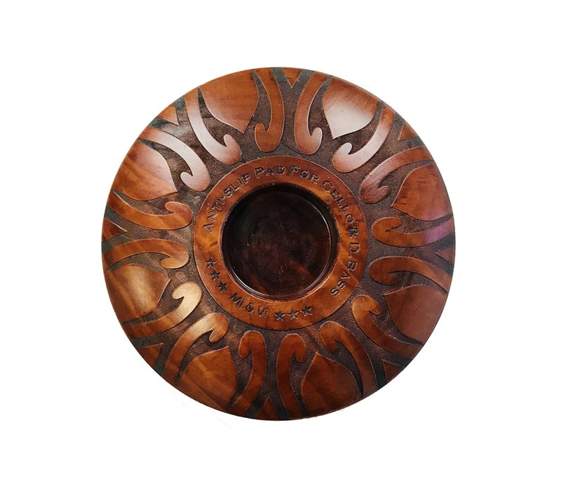 M MI & VI MI&VI Cello and Double Bass Round Endpin Stop - Perfect Anti-Slip Rest, Sound Stopper, Holder Pin, Real Wood - Image 1