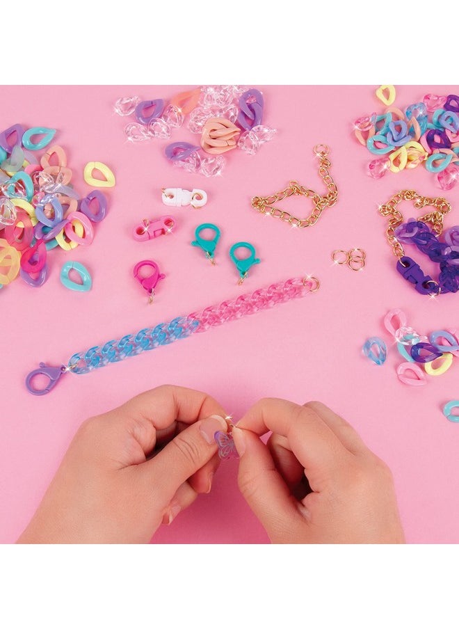Make It Real Make It Real All Linked Up Bracelet Making Kit - DIY Charm Bracelet Kit for Girls 8-12  - Image 5