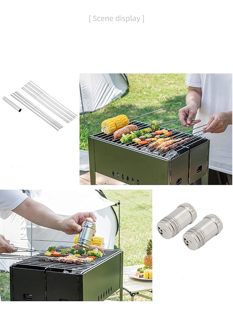 Arabest Barbecue grill, portable charcoal barbecue grill, small folding barbecue grill, suitable for family, outdoor picnic, hiking and other occasions  - Image 2