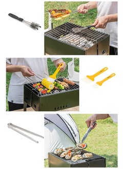 Arabest Barbecue grill, portable charcoal barbecue grill, small folding barbecue grill, suitable for family, outdoor picnic, hiking and other occasions  - Image 5