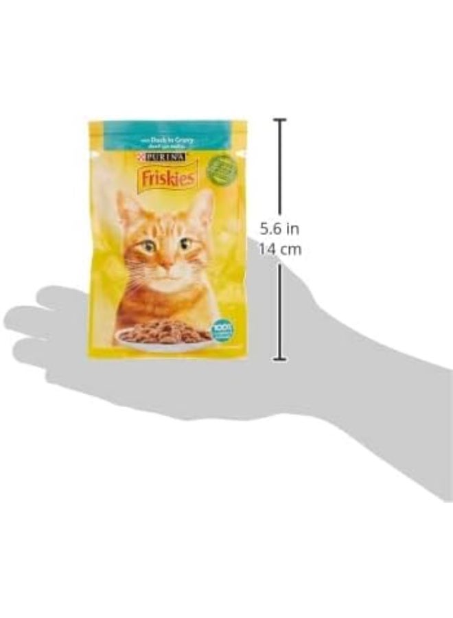 Friskies Friskies Duck Chunks in Gravy Wet Cat Food Pouch 85g  - Image 3