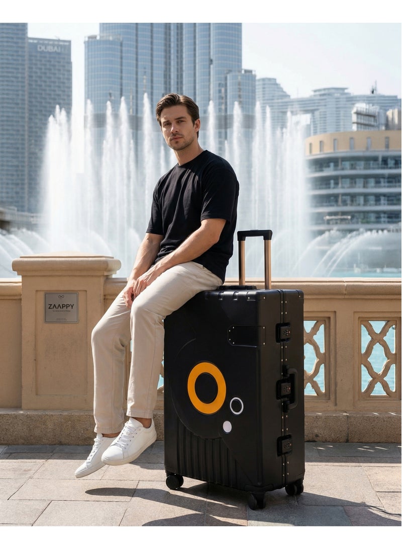 ZAAPPY Hard Shell Aluminum Frame 28 Inch (30-35kg) Luggage With TSA Lock, Travel Hook, Silent 360° Spinner Wheels, Water Resistant Suitcase - Image 2