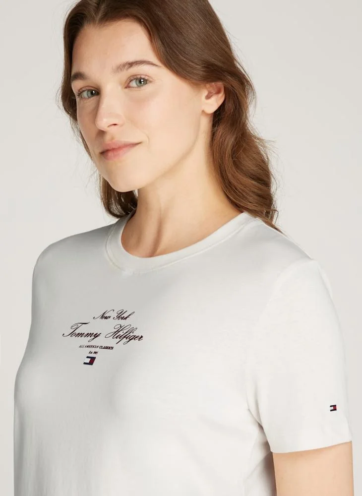 تومي هيلفيغر Crew Neck Graphic T-Shirt
