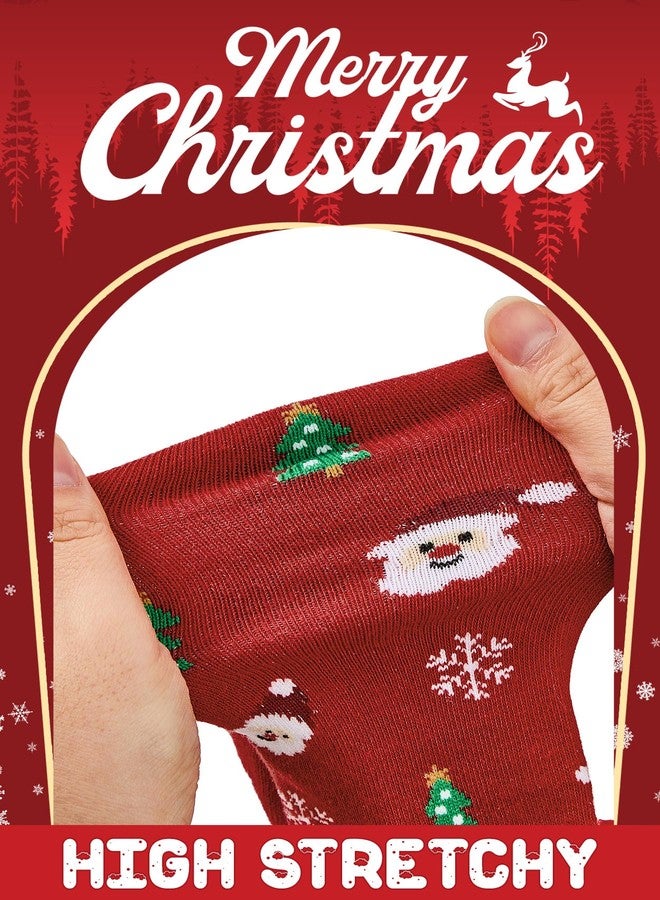 Zando Toddler Christmas Tights Red and Green Toddler Tights 2T-4T - Ultra Soft Seamless Girls Leggings for Winter Christmas Parties Daily - Image 2