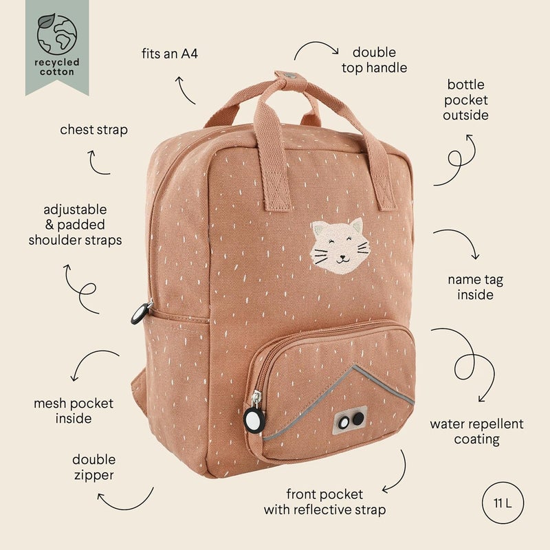Trixie Large Backpack for Children - Mrs. Cat Design - Image 4
