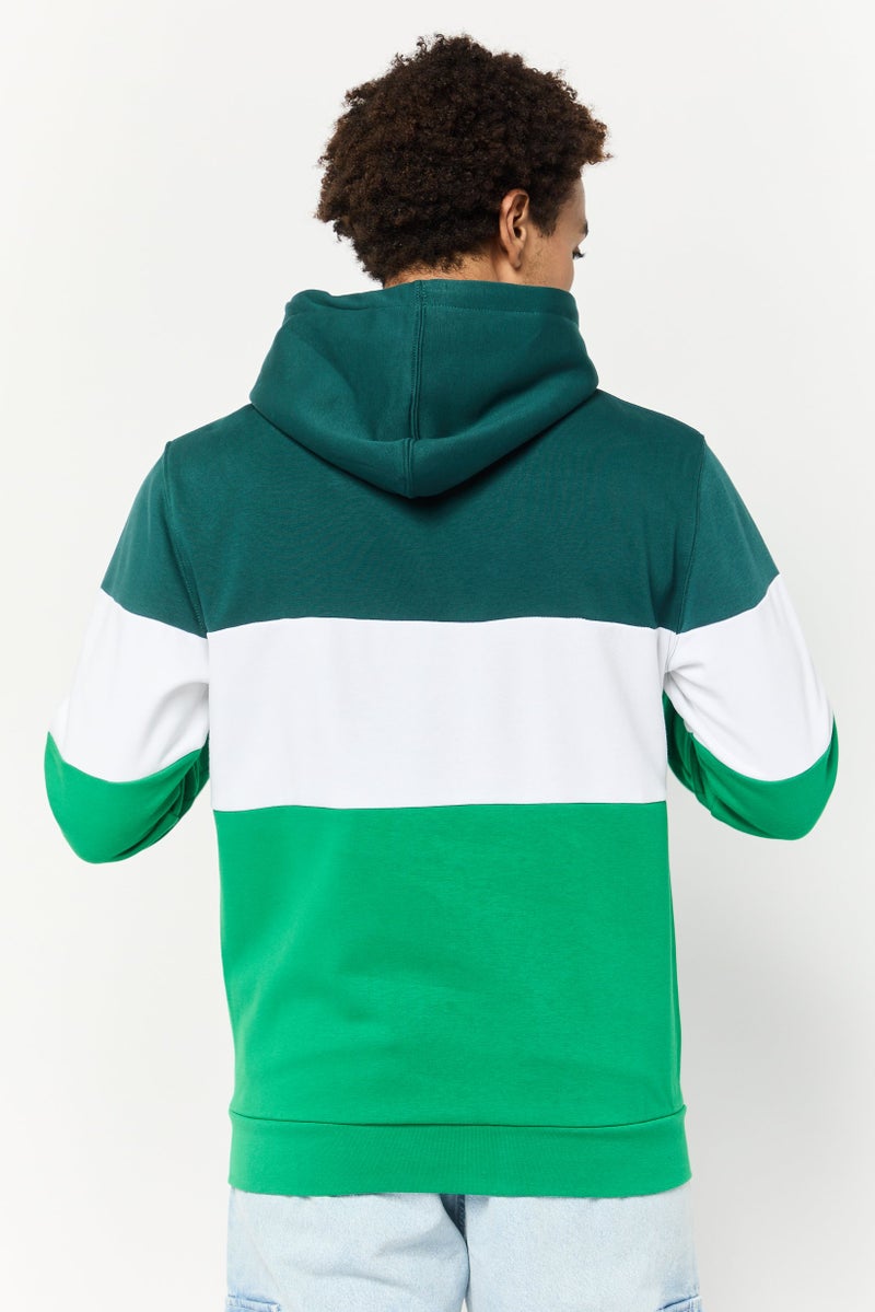 Celio Men Hooded Colorblock Long Sleeves Hoodie, Multicolor - Image 4