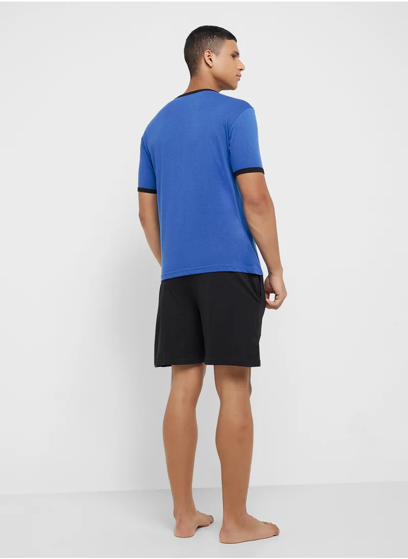 Seventy Five Nightwear T-Shirt & Shorts Set