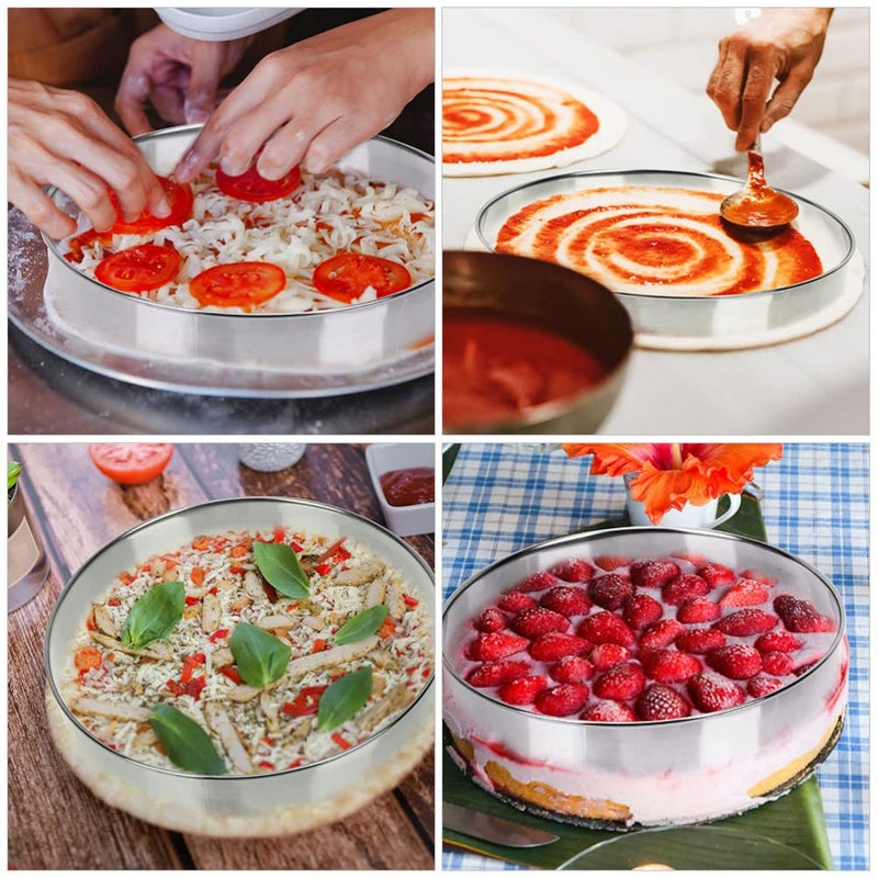 Reusable Pizza Pastry Mold For Baking Seasoning Cakes Mousse Muffins And Burgers - Image 5