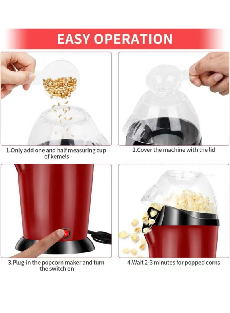 Denx Healthy 1100W hot air popcorn maker without oil DX2089 - Image 4