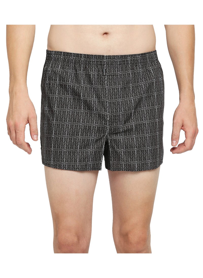 BYC Men's Printed Boxer - Black  - Image 1