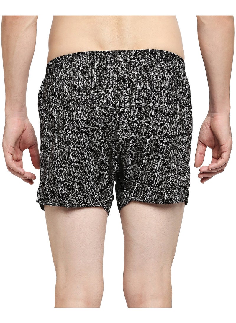 BYC Men's Printed Boxer - Black  - Image 4