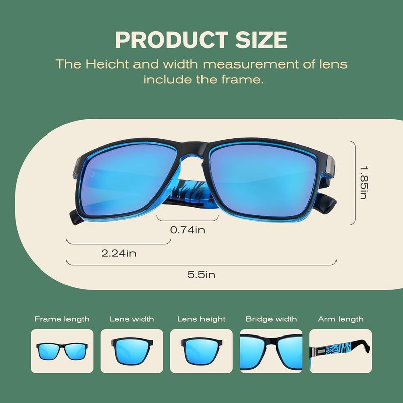 Perkanion Polarized Sunglasses UV400 Protection Classic Designer Fashion Sun Glasses for Men Women - Image 4