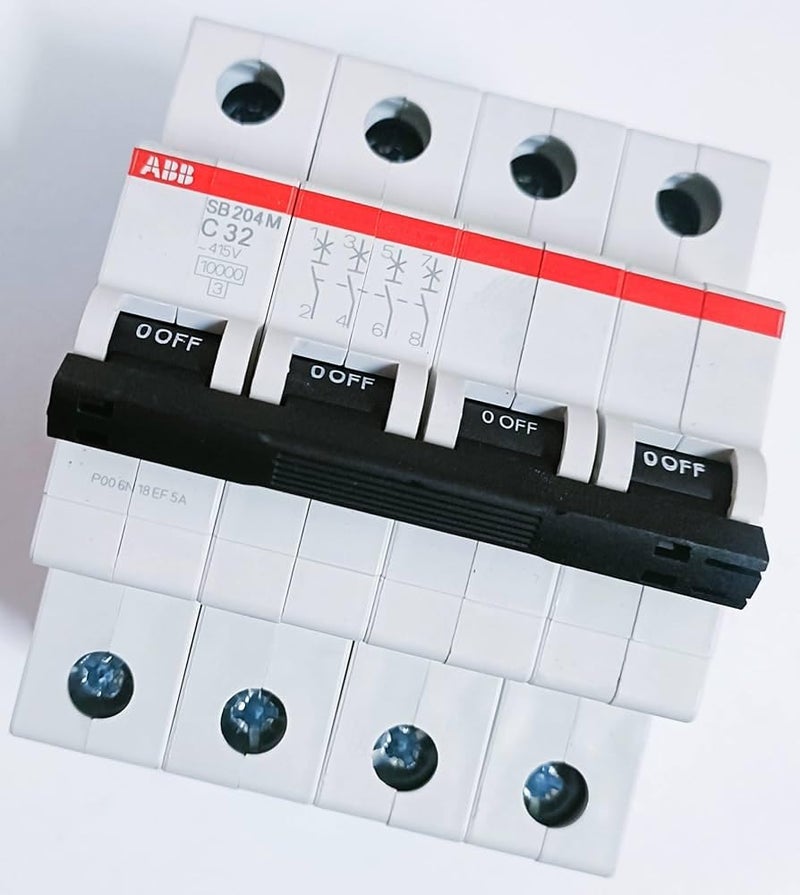 ABB 10K MCB 40A FP TPN MCB Four Pole C Curve Pack of 1 SW204MC40  - Image 2