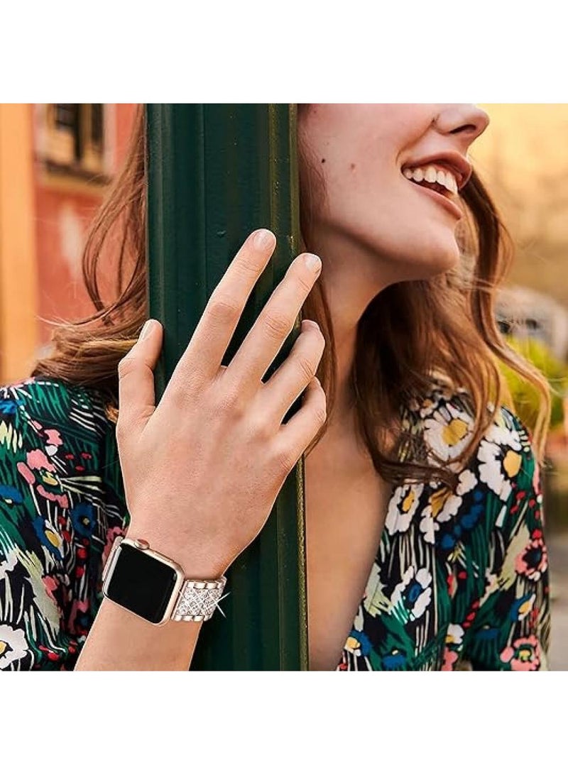 Y&D For Apple Watch 38/40/41mm Full Diamond Zinc Alloy Strap - Image 3