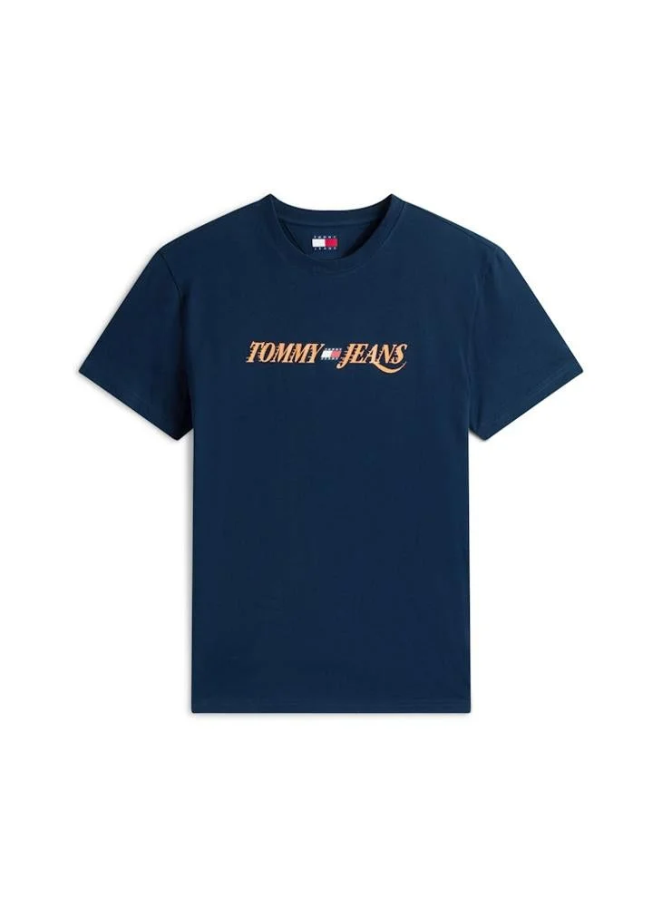 TOMMY JEANS  Logo Crew Neck Jersey T-Shirt for Men | Best Price UAE