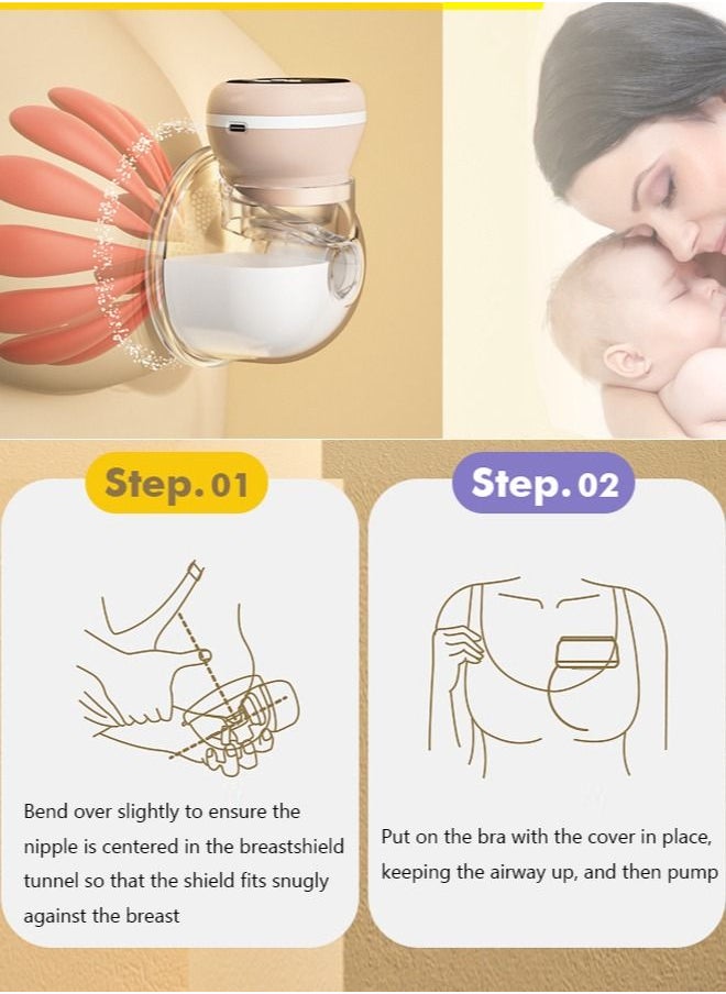 Hands-Free Wearable Electric Breast Pump