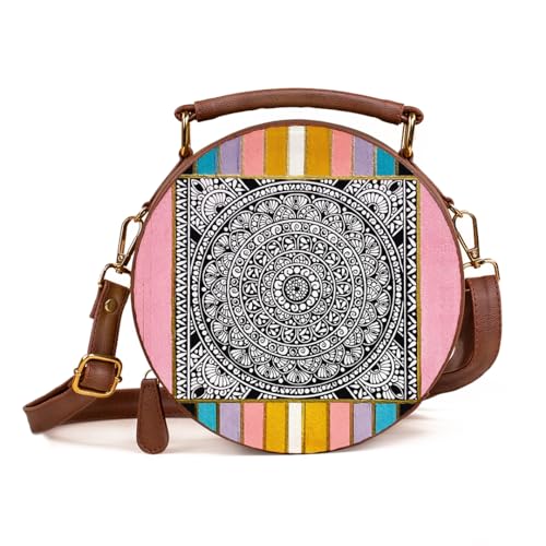 Kalankit Box Sling Bag for Women Girls | Side Sling Purse with Handle and Detachable Strap | Quirky Travel Crossbody Sling | Birthday Gifts Ideas for Teenager Girl - Image 1