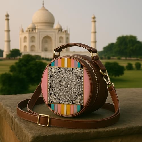 Kalankit Box Sling Bag for Women Girls | Side Sling Purse with Handle and Detachable Strap | Quirky Travel Crossbody Sling | Birthday Gifts Ideas for Teenager Girl - Image 3