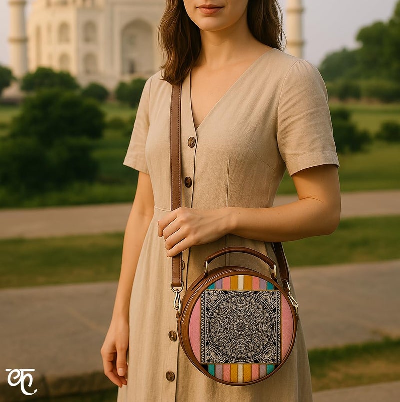 Kalankit Box Sling Bag for Women Girls | Side Sling Purse with Handle and Detachable Strap | Quirky Travel Crossbody Sling | Birthday Gifts Ideas for Teenager Girl - Image 5