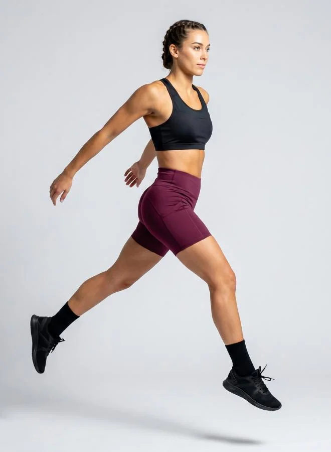Zaecy Black Women's High-Support Padded Sports Bra for Women | Best Price UAE