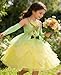 Axaxa Princess Tiana Costume for Girls Princess and the Frog Dress With Accessories - Image 4
