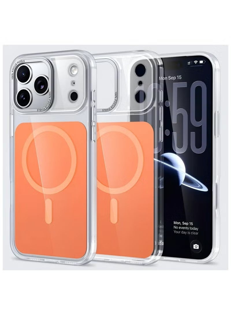 هوت توبيك 【غلاف مغناطيسي شفاف مضاد للاصفرار】غلاف iPhone 17 Pro، واقي رفيع مضاد للسقوط متوافق مع الشحن اللاسلكي المغناطيسي - Image 1