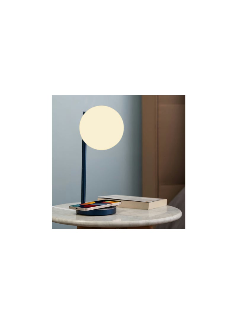LEXON Bubble Desk Lamp With Built In Wireless Charger + 7 Lighting Colors And Touch Control - Image 4