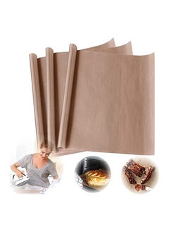 erorex Oven Grill Mat Sheet 3 Pack for Heat Press Transfer Non-Stick Paper Reusable Heat Resistant Craft Mat, High-temperature oven Mat food  - Image 1