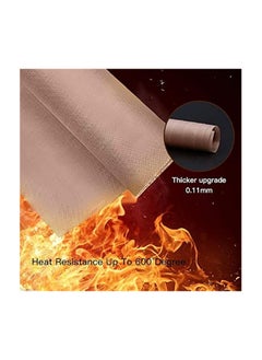 erorex Oven Grill Mat Sheet 3 Pack for Heat Press Transfer Non-Stick Paper Reusable Heat Resistant Craft Mat, High-temperature oven Mat food  - Image 5