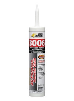 WHITE LIGHTNING All Purpose Adhesive Caulk White 10 oz 30060  - Image 1