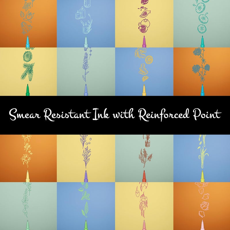 Paper Mate Flair Nature Escape Scented Felt Tip Pens, Medium Point (0.7mm), Assorted Colors, 16-Count (Perfect for Journaling, Writing, Coloring, and Teacher Supplies) - Image 5