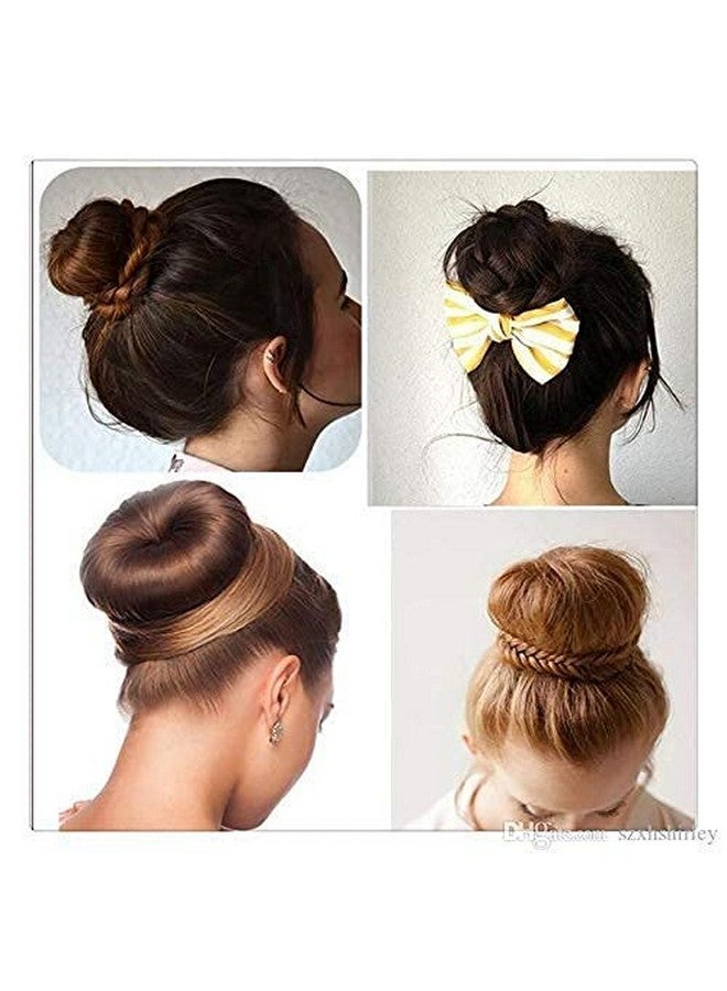 CHANDERKASH Pack of Black 6 Pcs (2small 2 medium 2 large) Bun Donuts For Bun Maker|Puff Juda Bun Shaper |Messy Bun Scrunchie - Image 3