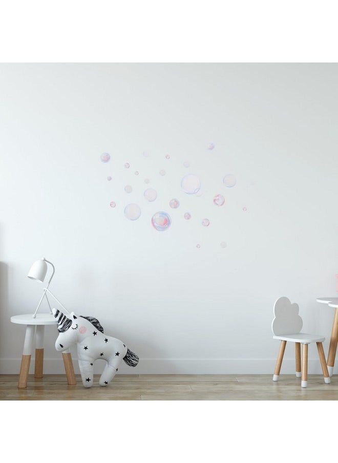 Vosarea - VOSAREA Bubble Wall Decals Ocean Bathroom Sticker Under The Sea Wall Art Decor Vinyl Bubble DIY Mermaid Background Mural for Laundry Bedroom Living Room - Image 1