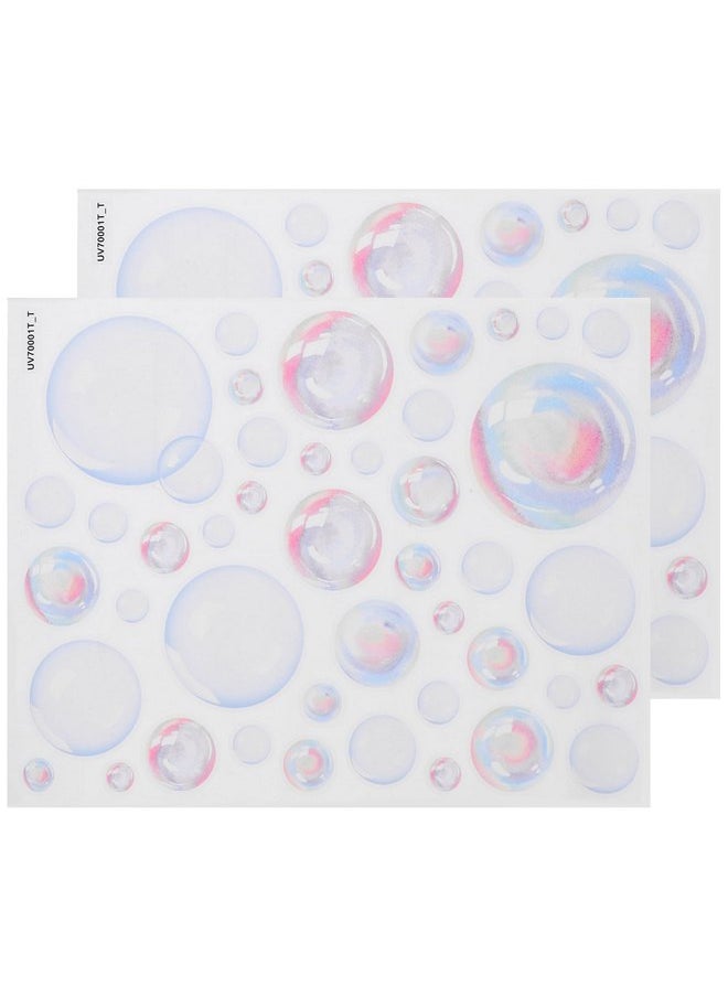 Vosarea - VOSAREA Bubble Wall Decals Ocean Bathroom Sticker Under The Sea Wall Art Decor Vinyl Bubble DIY Mermaid Background Mural for Laundry Bedroom Living Room - Image 1