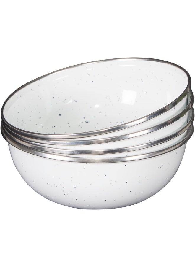 Stansport Deluxe 24Piece Enamel Tableware Set  White 1122003 - Image 3