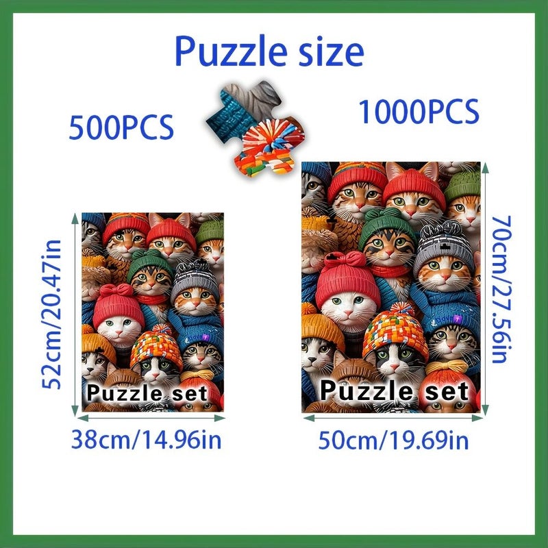 ألغاز تركيب (Jigsaw) مكونة من 500 قطعة كبيرة للبالغين، لعبة تفاعلية ممتعة للعائلة، هدية لأعياد الميلاد وعيد الحب وعيد الأم وعيد الشكر وعيد الفصح، وديكور منزلي. - Image 2