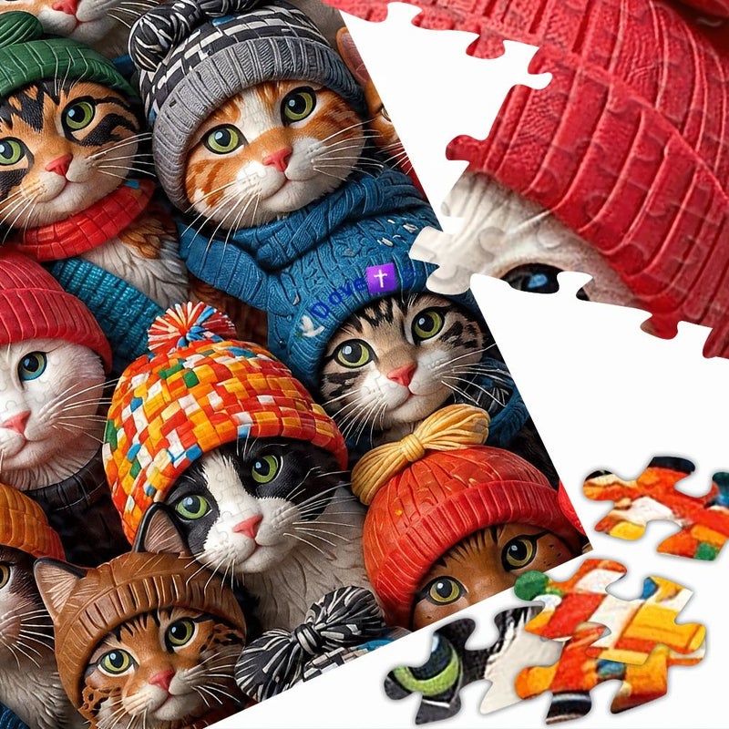 ألغاز تركيب (Jigsaw) مكونة من 500 قطعة كبيرة للبالغين، لعبة تفاعلية ممتعة للعائلة، هدية لأعياد الميلاد وعيد الحب وعيد الأم وعيد الشكر وعيد الفصح، وديكور منزلي. - Image 4