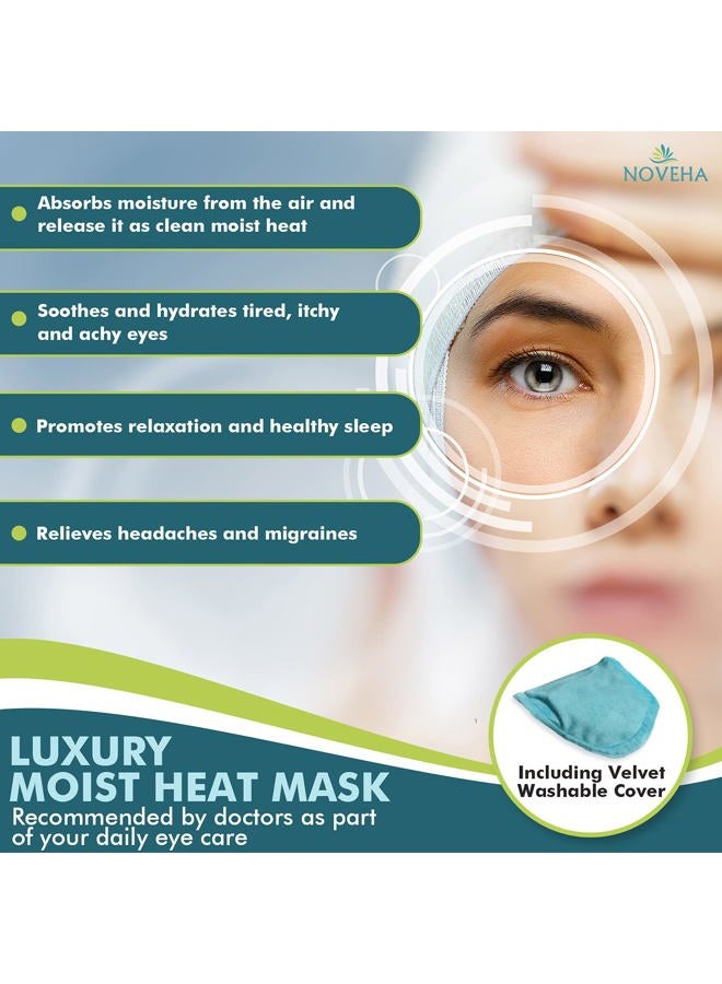 NOVEHA EXPRESS Warm Compress Individual Eye Mask | Moist Hot Technology For Sensitive Dry Eyes - Relieves Stye & Pink Eye - Reusable Heat Water Treatment for Irritated Eyes and Eyelid Lumps - Image 3