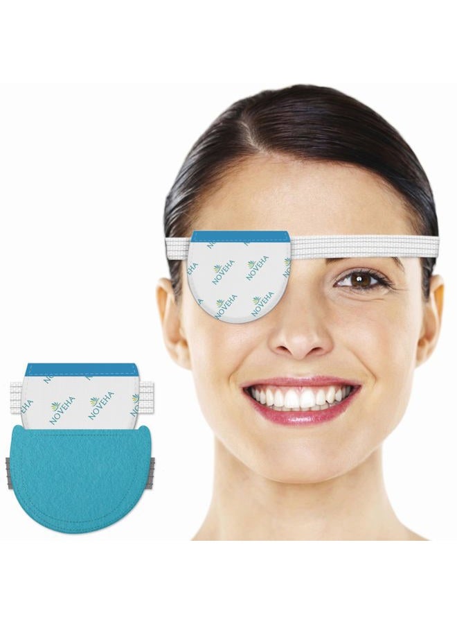 NOVEHA EXPRESS Warm Compress Individual Eye Mask | Moist Hot Technology For Sensitive Dry Eyes - Relieves Stye & Pink Eye - Reusable Heat Water Treatment for Irritated Eyes and Eyelid Lumps - Image 1